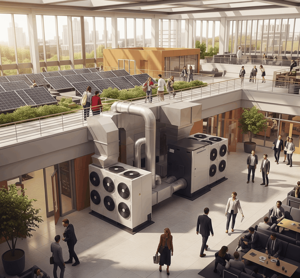 Impianto HVAC per edificio terziario