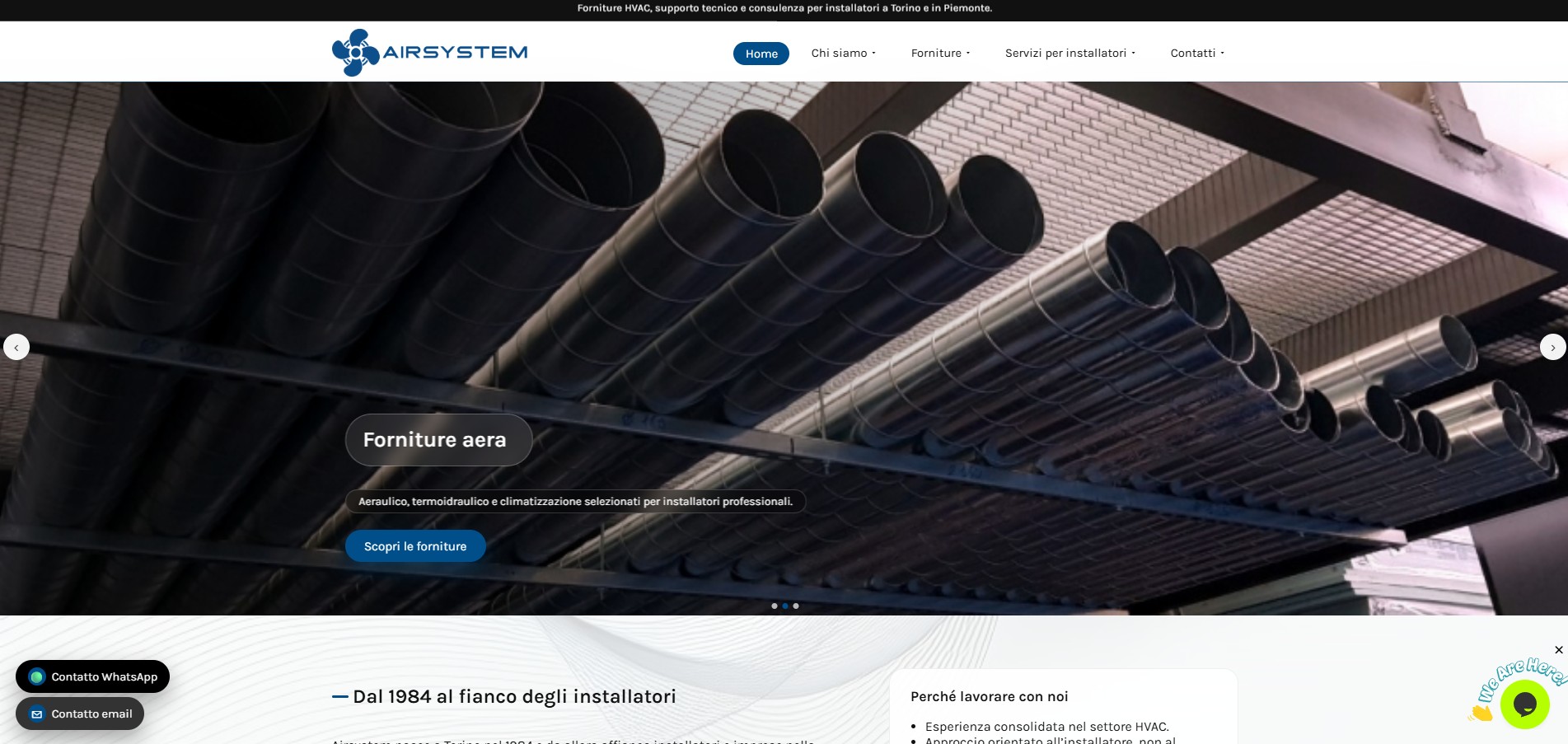 Visual del progetto AirSystem