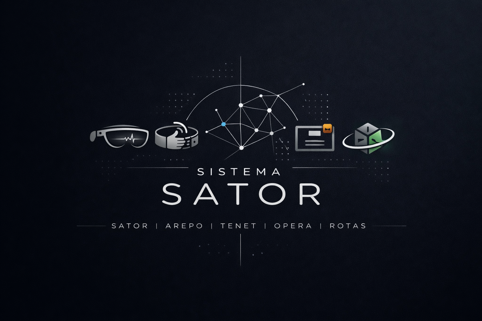 Visual dei moduli interni di Sator: Tenet, Arepo, Opera e Rotas